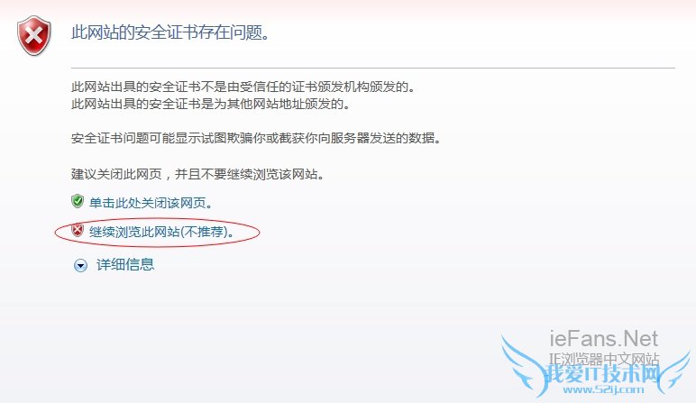 继续浏览此网站(不推荐) 继续浏览此网站(不推荐)