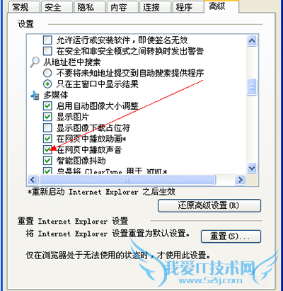 如何关闭ie浏览器网页中的声音3