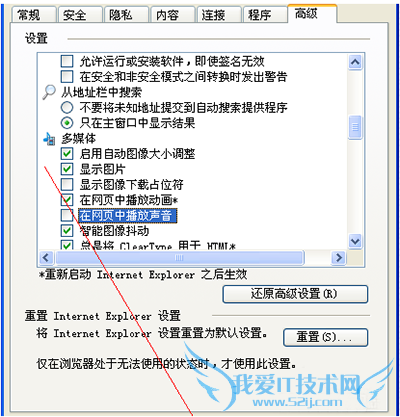 如何关闭ie浏览器网页中的声音4