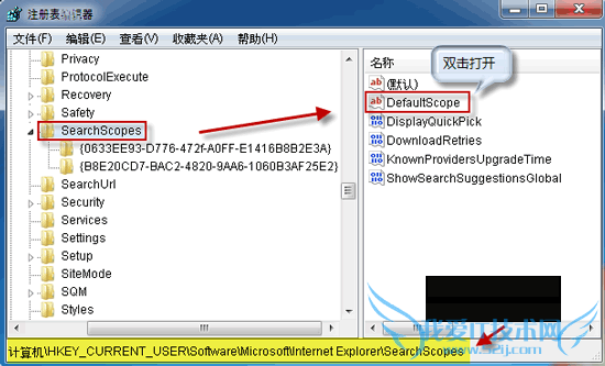 双击打开编辑 DefaultScope