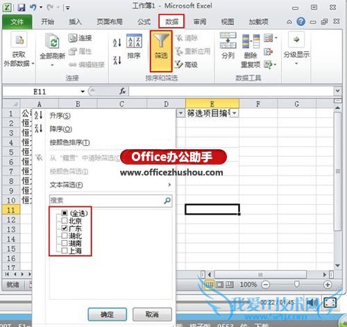Excel2010жԱɸѡ֮ݽбŵķ