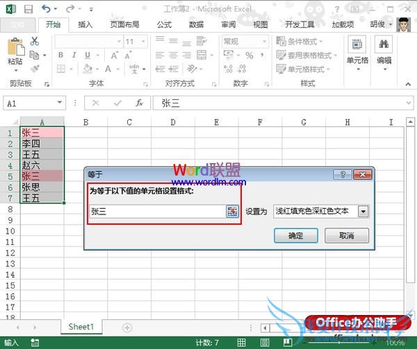 Excel 2013中条件格式的使用方法