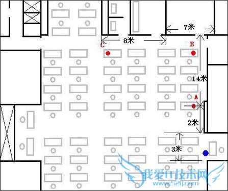 测试场地平面图 测试场地平面图