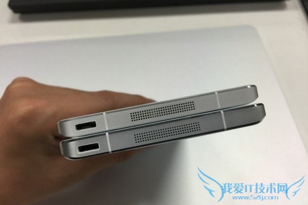 真假小米Note机身底部对比