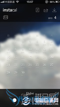 给锁屏加上日历创意小软《Instacal》试用