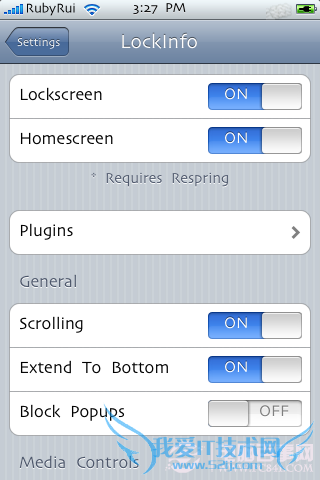 苹果手机lockinfo5设置教程 电脑我爱IT技术网
