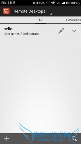 Remote Desktops远程桌面应用界面