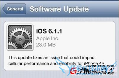 iPhone4S升级iOS6.1.1固件教程