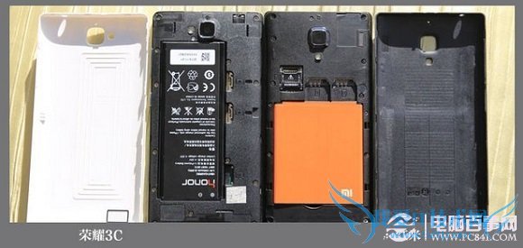 荣耀3C和红米手机SIM卡槽对比