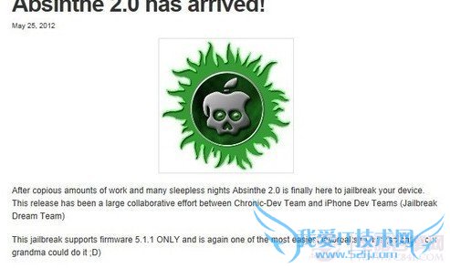 ̶ŶiOS 5.1.1ԽAbsinthe 2.0 