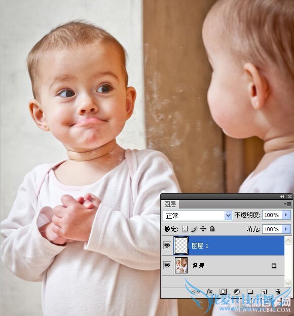 photoshop制作出宝宝放电效果 电脑我爱IT技术网