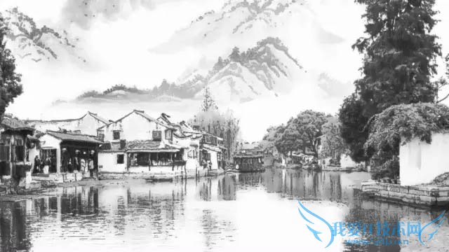 PS˾Ͳѷ羰ͼƬ2ˮīЧ