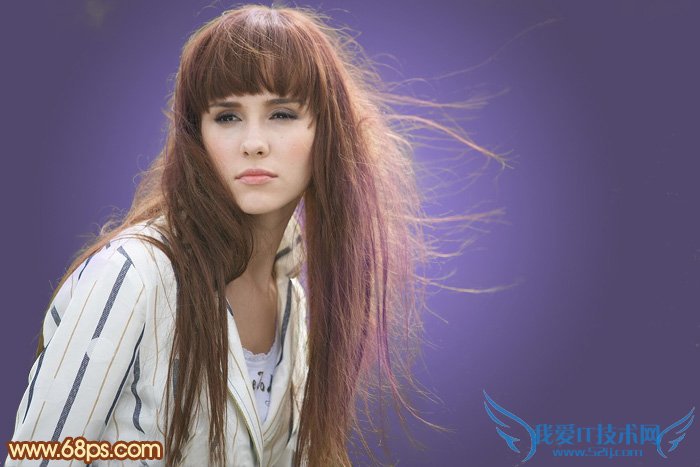 实用抠图教程:利用抽出及通道完美的抠出头发散乱的外景人物