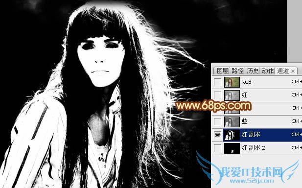 实用抠图教程:利用抽出及通道完美的抠出头发散乱的外景人物