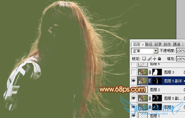 实用抠图教程:利用抽出及通道完美的抠出头发散乱的外景人物