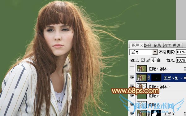 实用抠图教程:利用抽出及通道完美的抠出头发散乱的外景人物