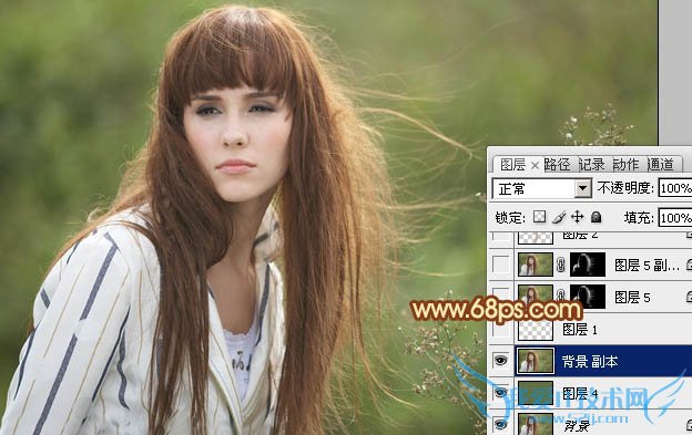 实用抠图教程:利用抽出及通道完美的抠出头发散乱的外景人物