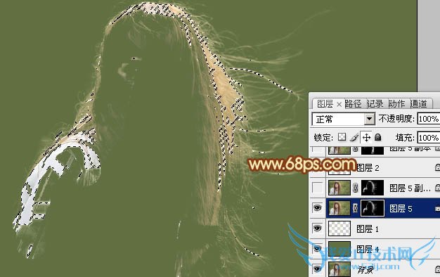 实用抠图教程:利用抽出及通道完美的抠出头发散乱的外景人物