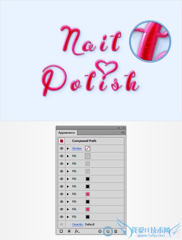 PS创建一个神话般的指甲油文字效果