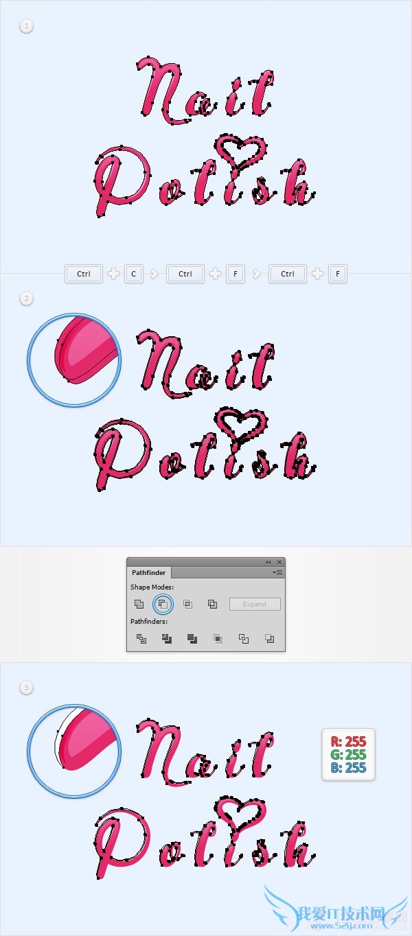 PS创建一个神话般的指甲油文字效果