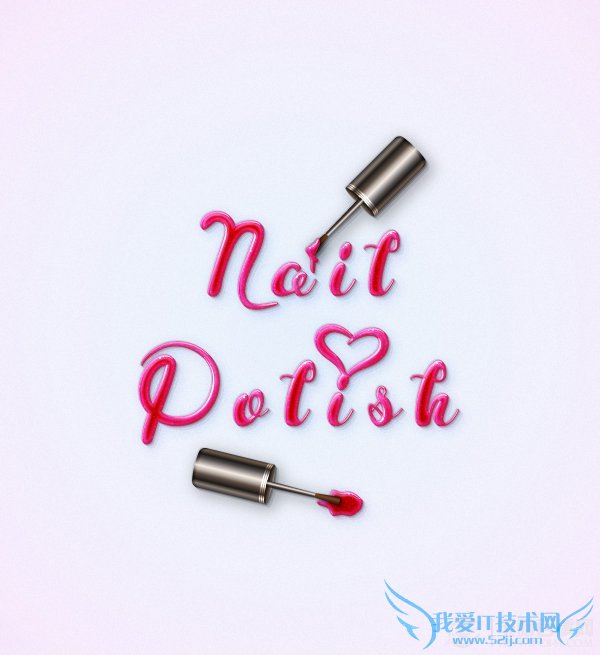 PS创建一个神话般的指甲油文字效果