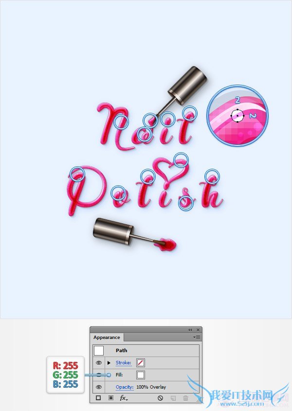 PS创建一个神话般的指甲油文字效果