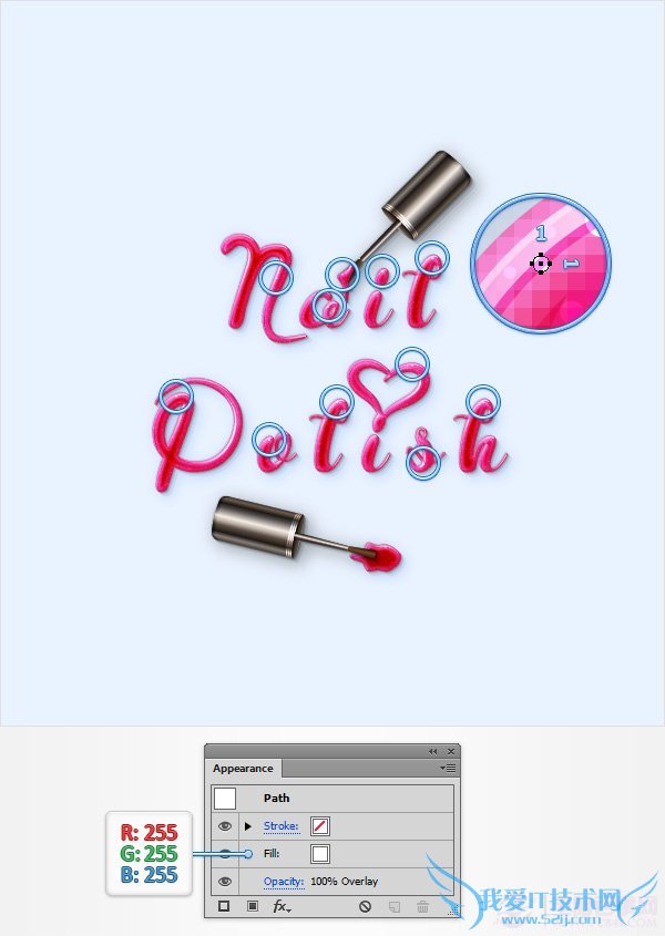 PS创建一个神话般的指甲油文字效果