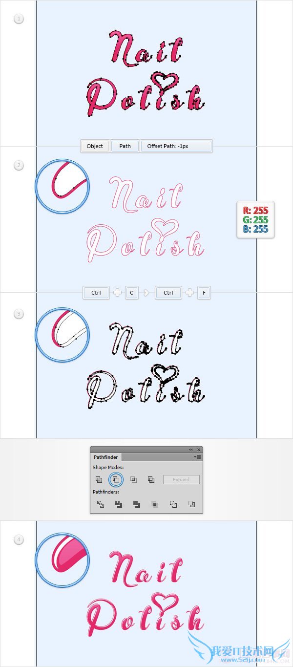 PS创建一个神话般的指甲油文字效果