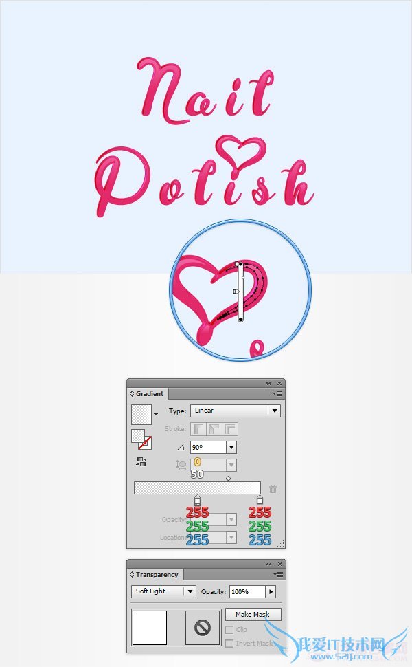 PS创建一个神话般的指甲油文字效果
