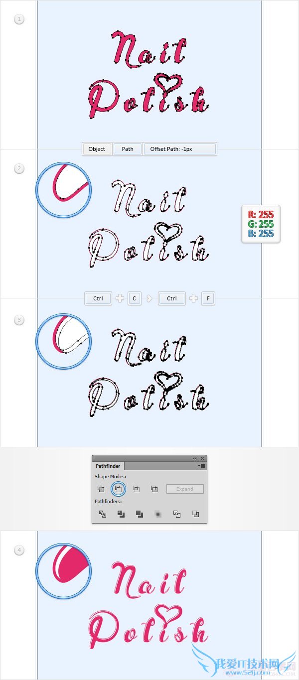PS创建一个神话般的指甲油文字效果