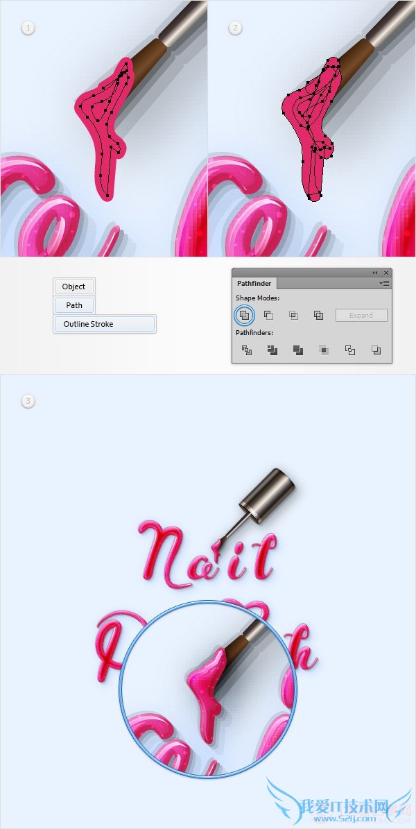 PS创建一个神话般的指甲油文字效果 pc841.com