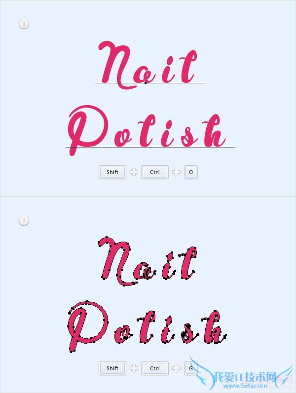 PS创建一个神话般的指甲油文字效果