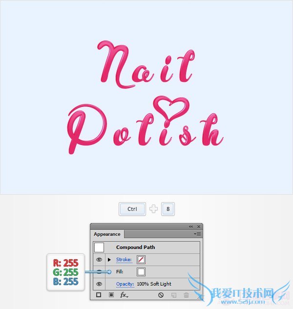 PS创建一个神话般的指甲油文字效果