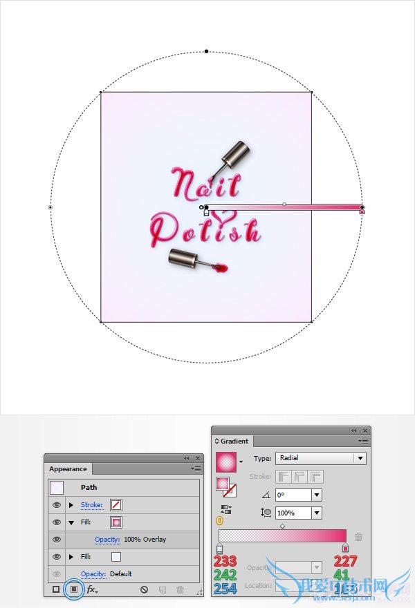 PS创建一个神话般的指甲油文字效果