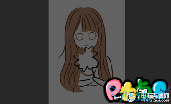 真人照片转成Q版卡通漫画效果过程