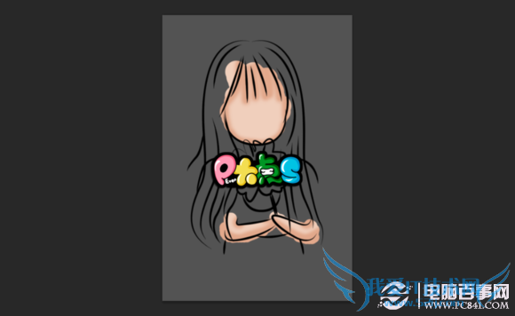 真人照片转成Q版卡通漫画效果过程