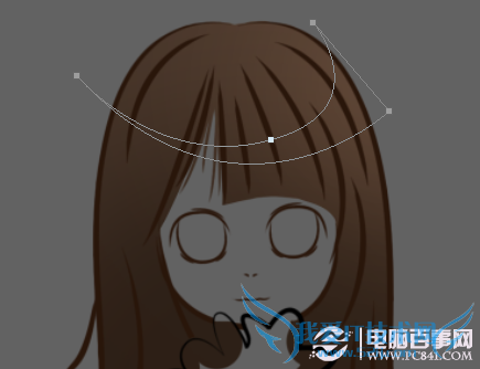 真人照片转成Q版卡通漫画效果过程