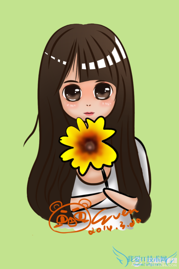 PS真人照片转成Q版卡通漫画效果过程