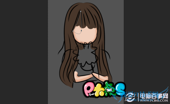 真人照片转成Q版卡通漫画效果过程