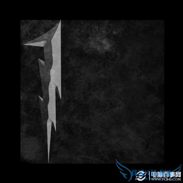 PS制作锈铁金属特效字体 电脑我爱IT技术网