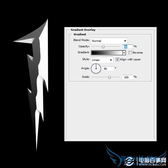 PS制作锈铁金属特效字体 电脑我爱IT技术网