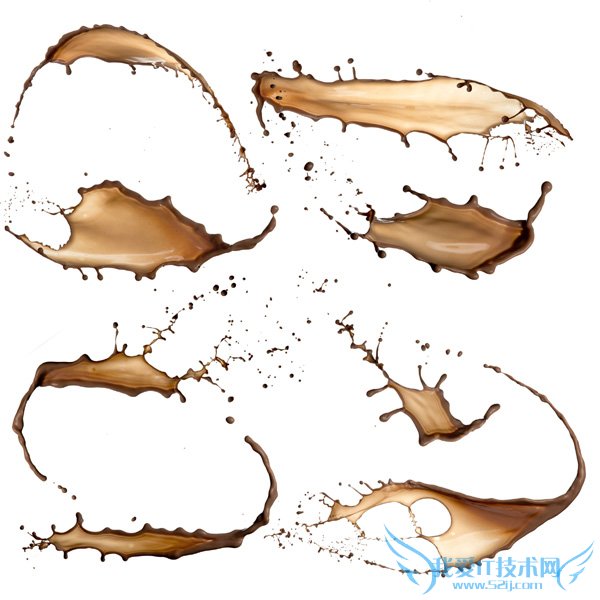 Photoshop制作浓情动感的七夕巧克力喷溅字