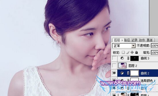 Photoshop쵭ɫŮͷƬ