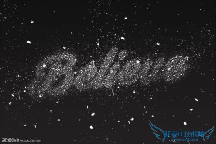 梦幻星云文字怎么制作? PS利用笔刷制作梦幻的星云粒子字教程