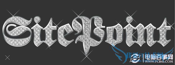 PS怎么制作闪亮钻石镶嵌文字?PS制作闪亮钻石镶嵌的漂亮文字教程