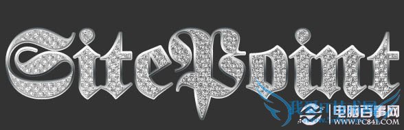 PS怎么制作闪亮钻石镶嵌文字?PS制作闪亮钻石镶嵌的漂亮文字教程