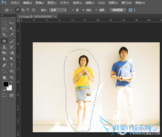 用PS修复工具复制人像图文教程