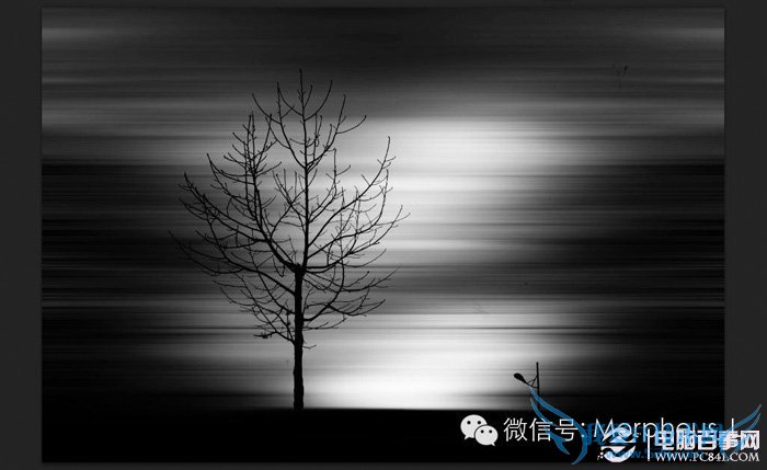 Photoshop给暗光图片加上动感模糊背景