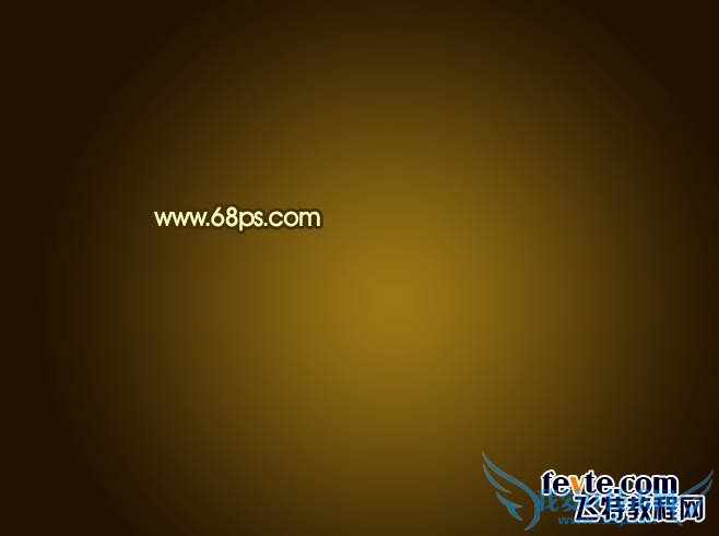 PS打造华丽黄金中秋文字