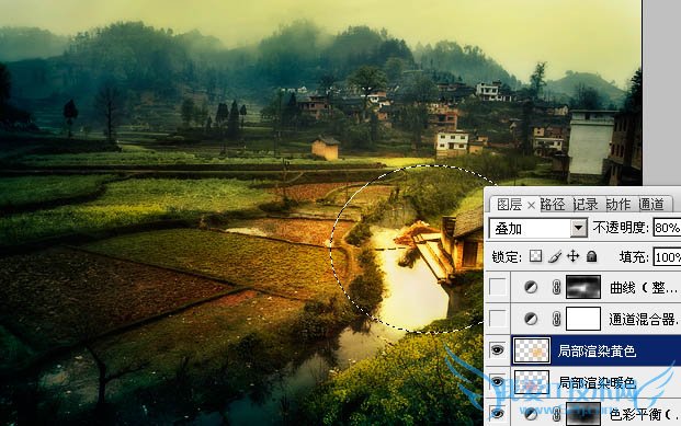 PSɫ̳̣Photoshopѷ羰յΪΨͻЧ̳